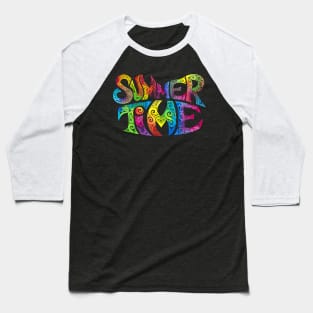 Swirly Summertime Baseball T-Shirt